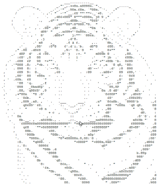 Красивые рисунки из символов