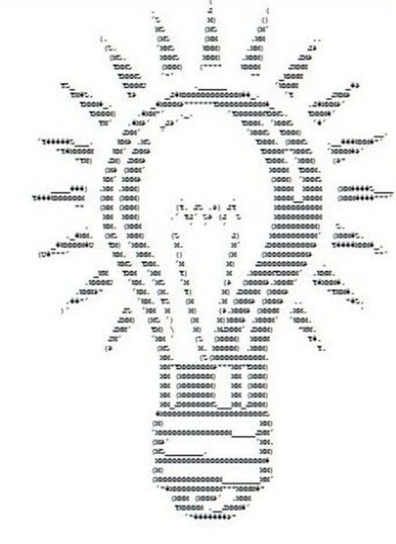 Рисование символами на клавиатуре