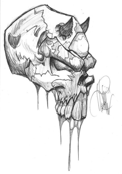 Череп для рисования