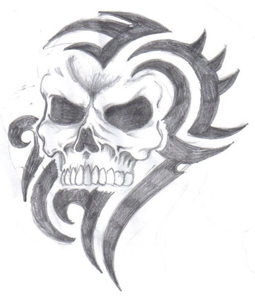 Нарисовать череп