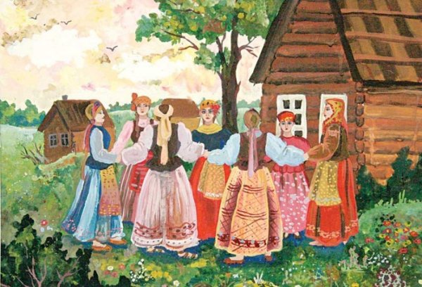 «Хоровод в Курской губернии»,1860
