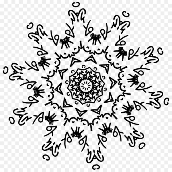 Красивые снежинки для рисования