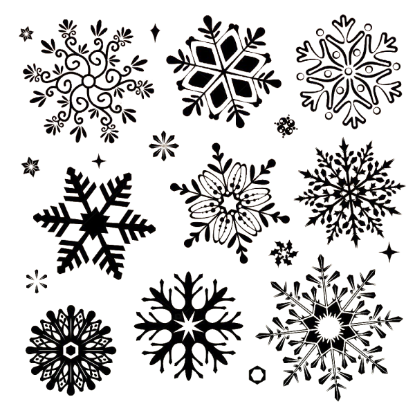 Стилизованные снежинки