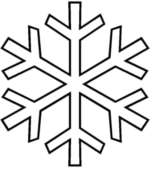 Трафарет «снежинки»