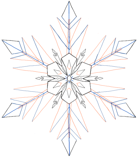 Снежинка рисунок