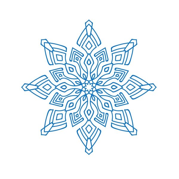 Снежинки для печати красивые