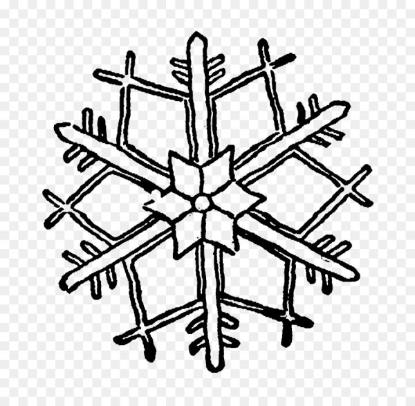 Симметричная Снежинка рисунок