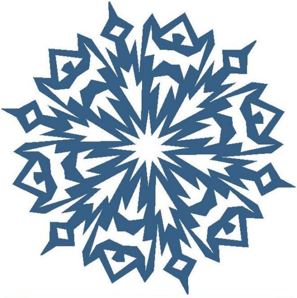 Снежинки карандашом