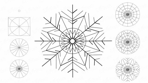 Снежинка рисунок