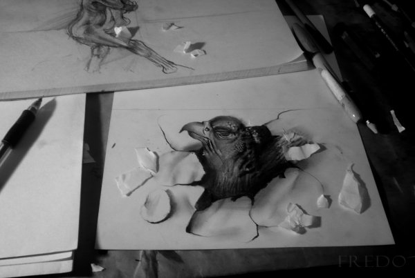 Живые рисунки карандашом