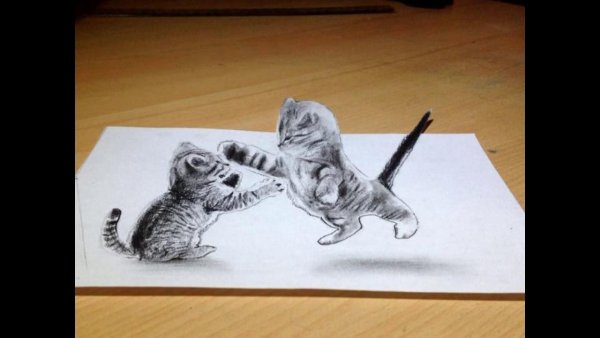 3д рисунки карандашом