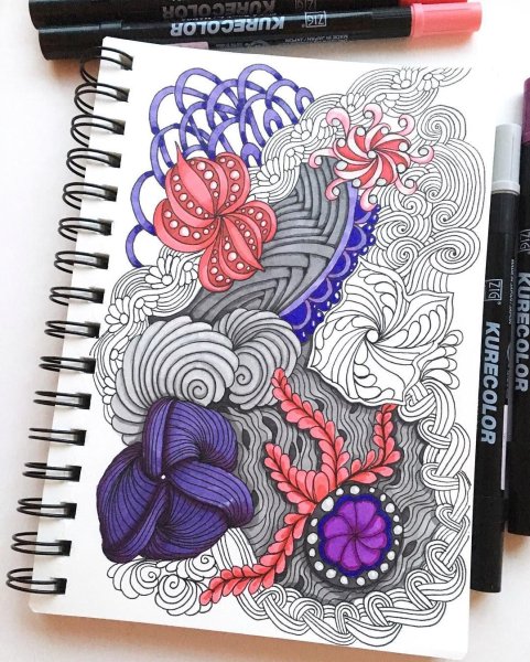 Скетчбук дудлинг