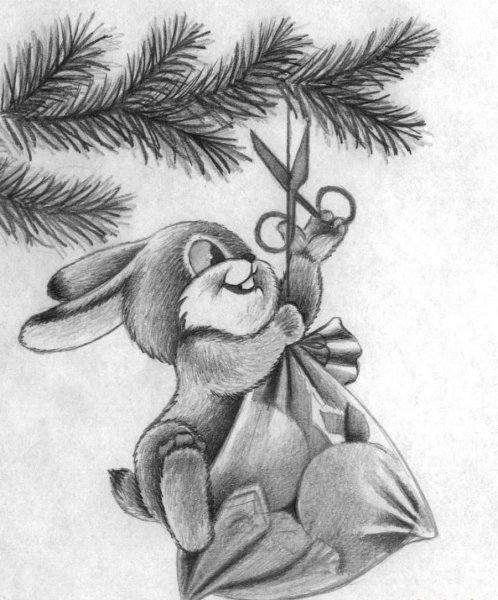 Новогодние рисунки Каран