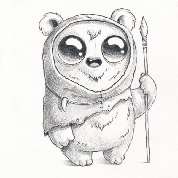 Милые картинки для срисовывания карандашом