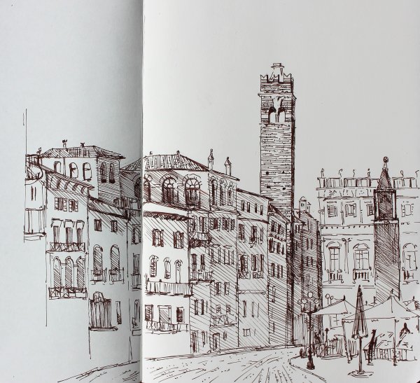 Узоры маркерами для скетчинга