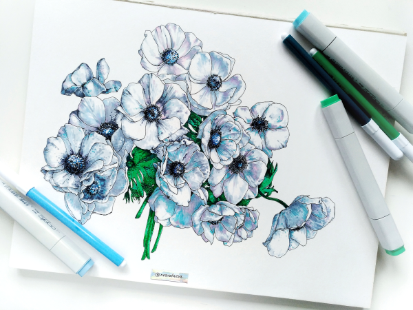 Осенние скетчи акварелью