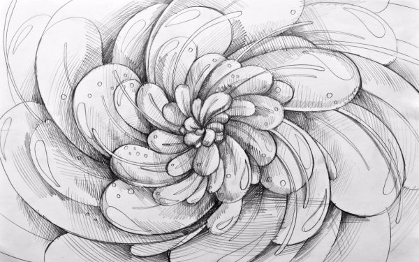 Скетчинг рисунки поэтапно