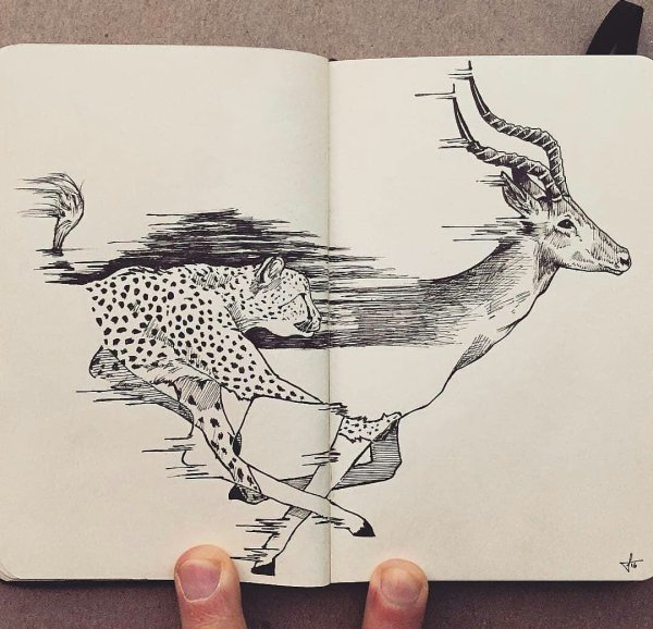 Необычные рисунки карандашом