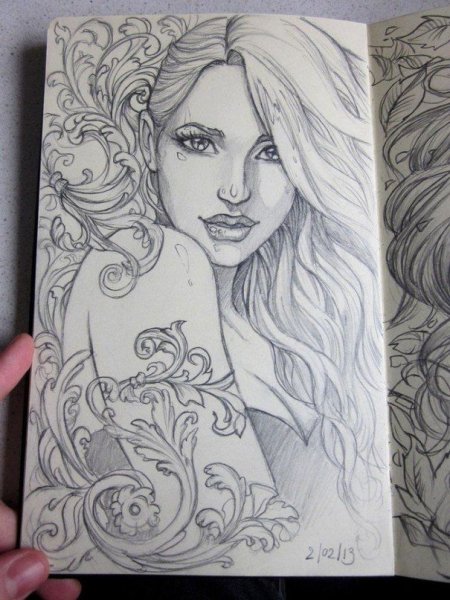 Красивые Наброски для скетчбука