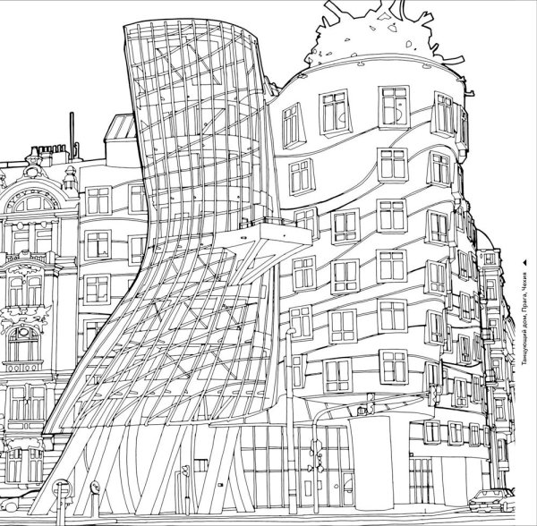 Современные здания рисунок