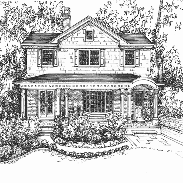 Эскиз коттеджа