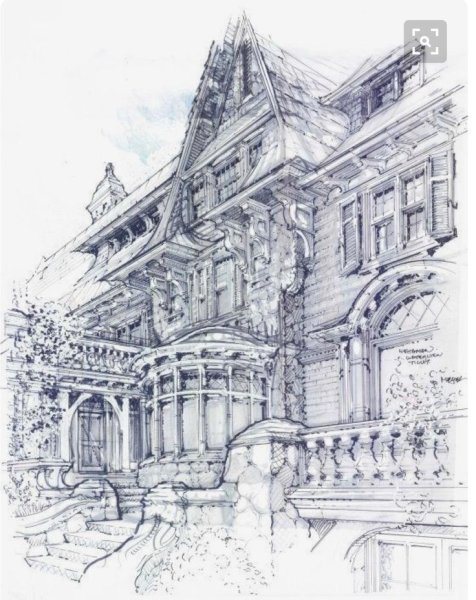 Зарисовки архитектурных объектов