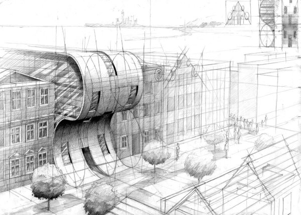 Архитектурная Графика здания