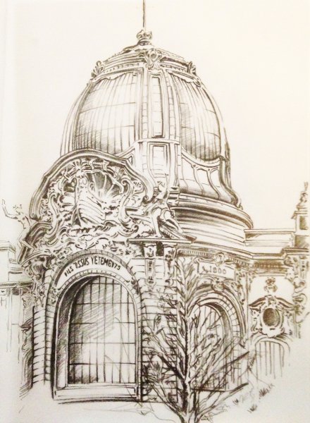 Наброски архитектурных деталей