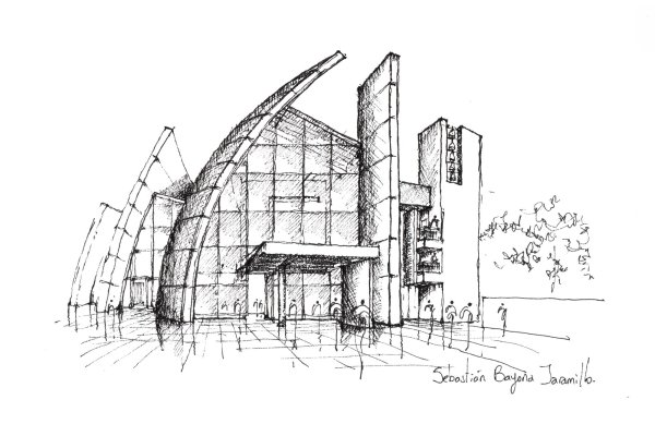 Эскиз архитектурного сооружения