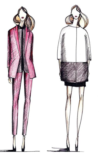Эскизы одежды
