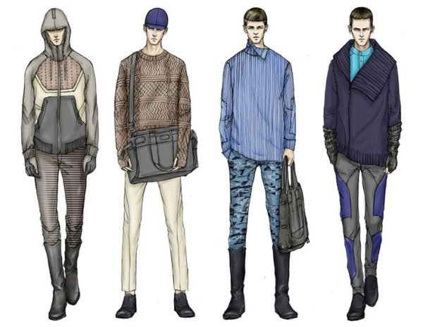 Повседневный стиль эскиз