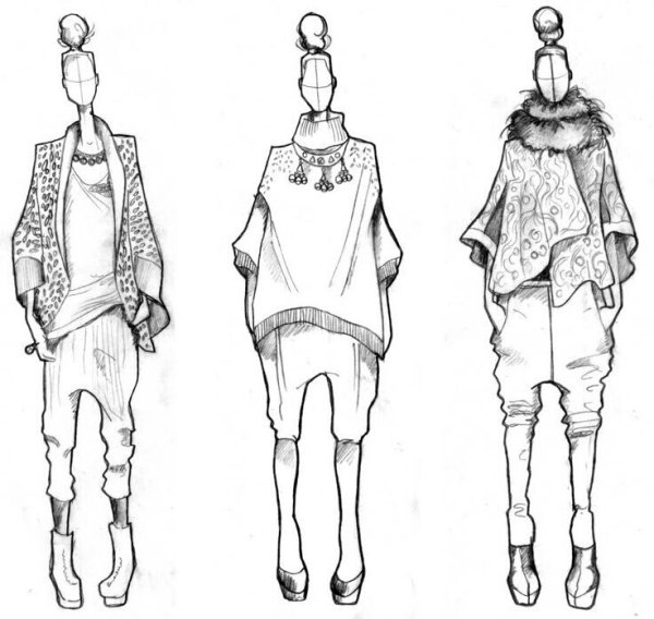 Эскизы одежды
