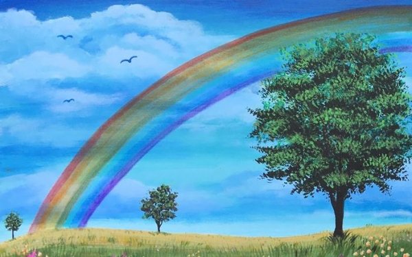 "Пейзаж с радугой" Роберт Данкансон