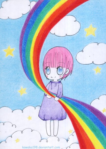 Рисунки радуги красивые