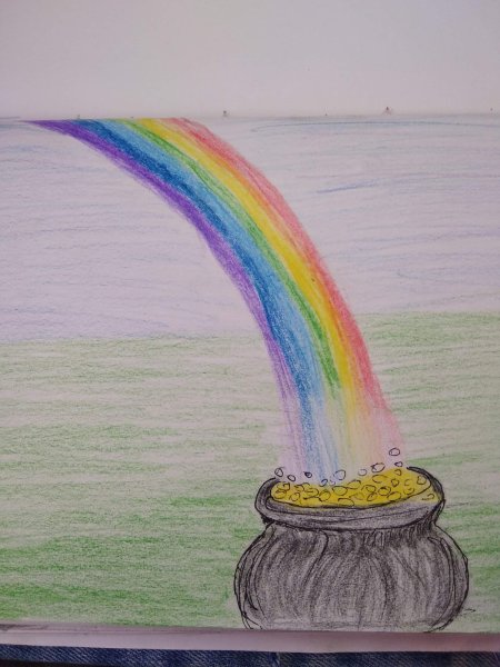 Радуга карандашом