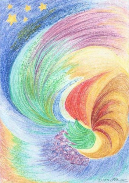 Рисование цветными карандашами для детей