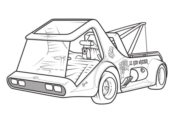 Раскраски для мальчиков машины