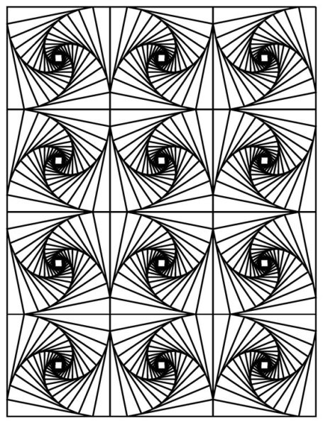 Орнамент из линий сложный