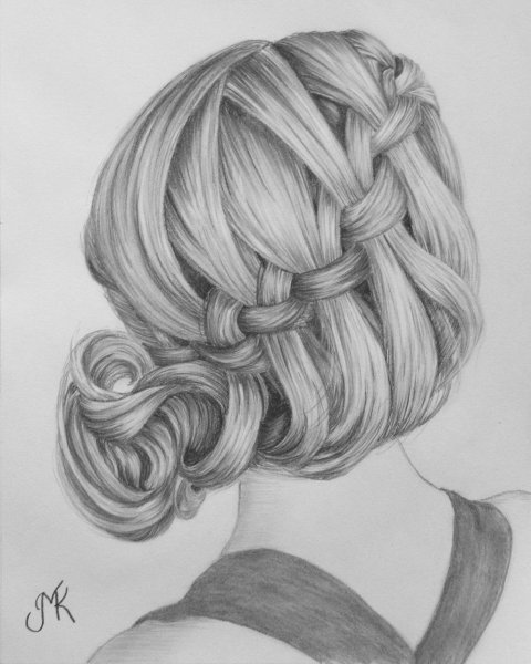 Прически карандашом
