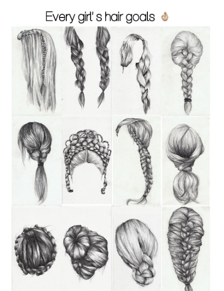 Прически карандашом