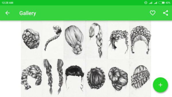 Эскизы причесок