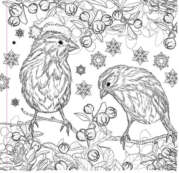 Раскраска зима