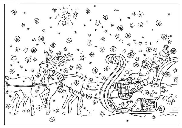 Новогодняя раскаска антис