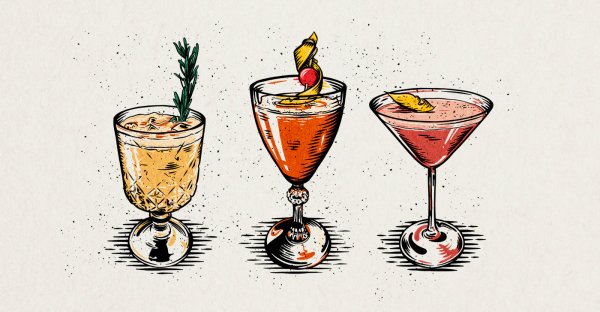Нарисовать коктейль с трубочкой
