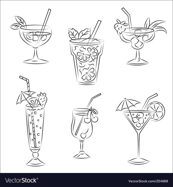 Скетч коктейли и напитки