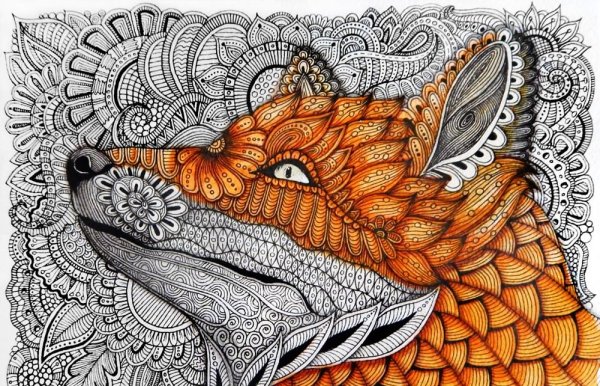 Зентангл дудлинг зенарт