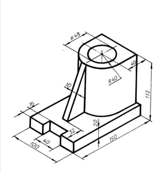 Изометрическая проекция опора сталь