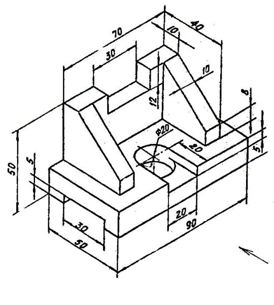 Изометрическая проекция опора сталь