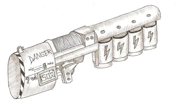 Рисунки оружия карандашом