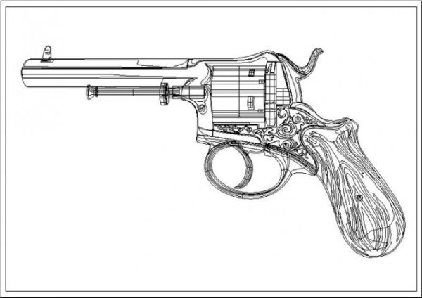 Пистолет набросок